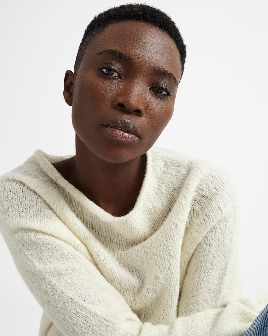 Scaglione BOAT SEAMLESS PUFFED CASHMERE MILK Sconti questo mese