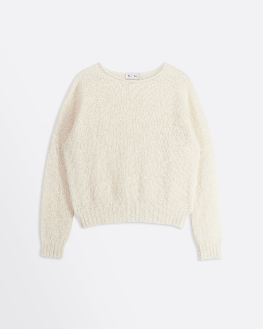Scaglione BOAT SEAMLESS PUFFED CASHMERE MILK Sconti questo mese