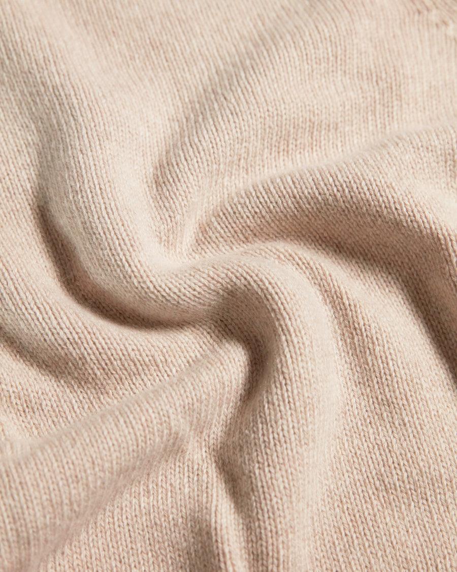 Scaglione ROUND NECK SOFT HYBRID CASHMERE SAND Italy