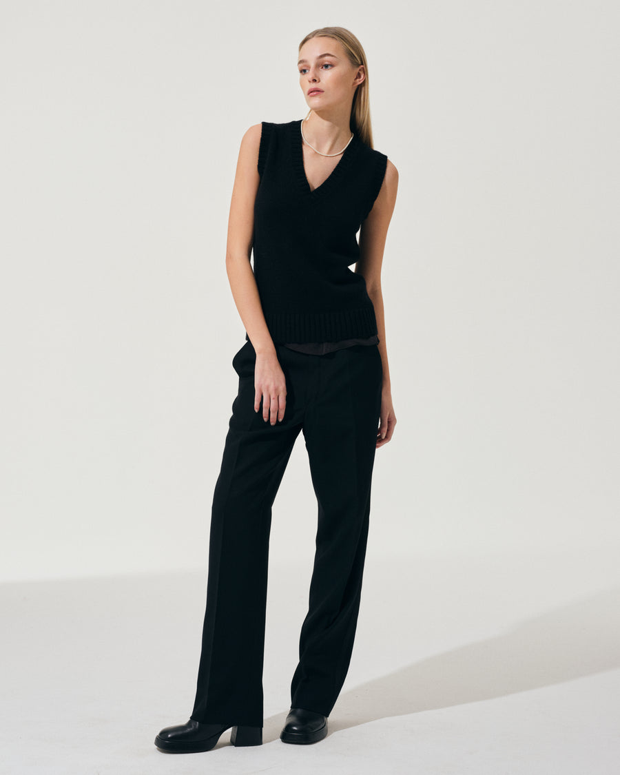 Scaglione GILET SOFT HYBRID CASHMERE BLACK In Vendita