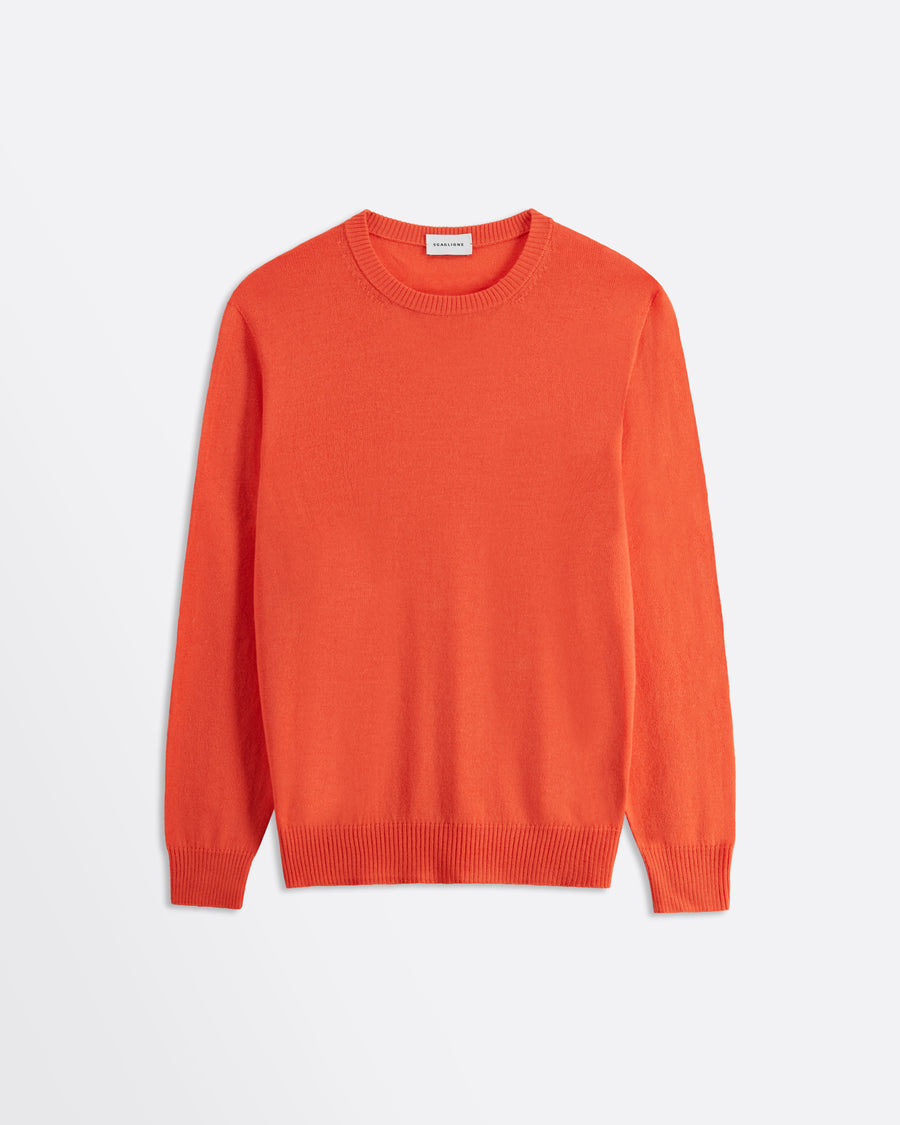 Scaglione ROUNDNECK SEAMLESS MERINO CARROT Vendita Calda