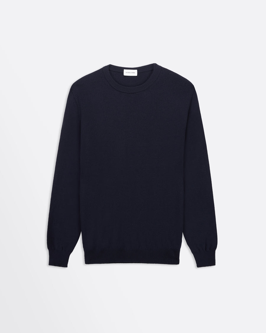Scaglione ROUNDNECK SEAMLESS MERINO NAVY Saldi Di Fabbrica