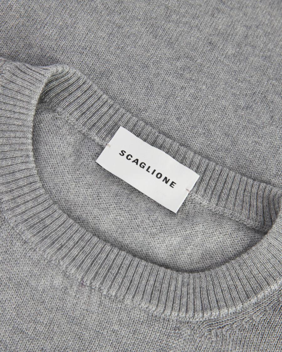 Scaglione ROUNDNECK SEAMLESS MERINO CEMENTO I Più Venduti