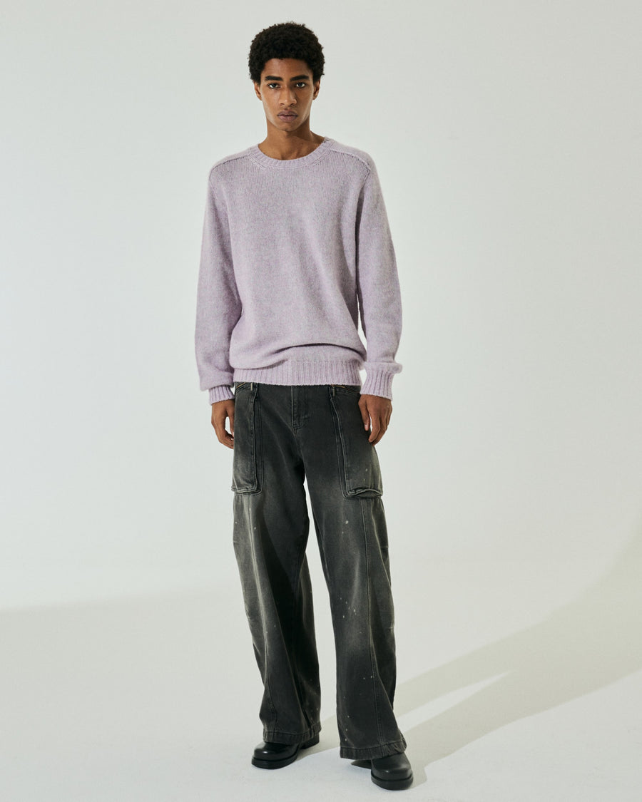 Scaglione ROUNDNECK SHETLY SEAMLESS MARTELLO LTLILAC In Saldo