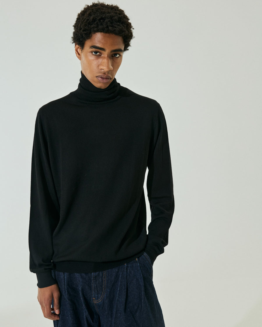 Scaglione TURTLENECK FINELUX BLACK Comprare a buon mercato