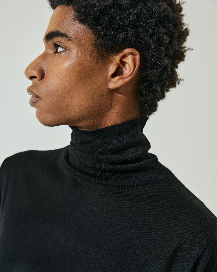 Scaglione TURTLENECK FINELUX BLACK Comprare a buon mercato