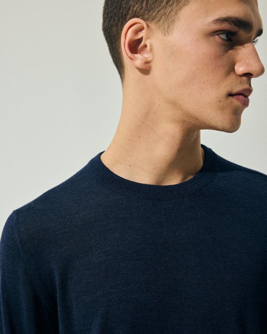 Scaglione ROUNDNECK FINELUX NAVY Grande vendita