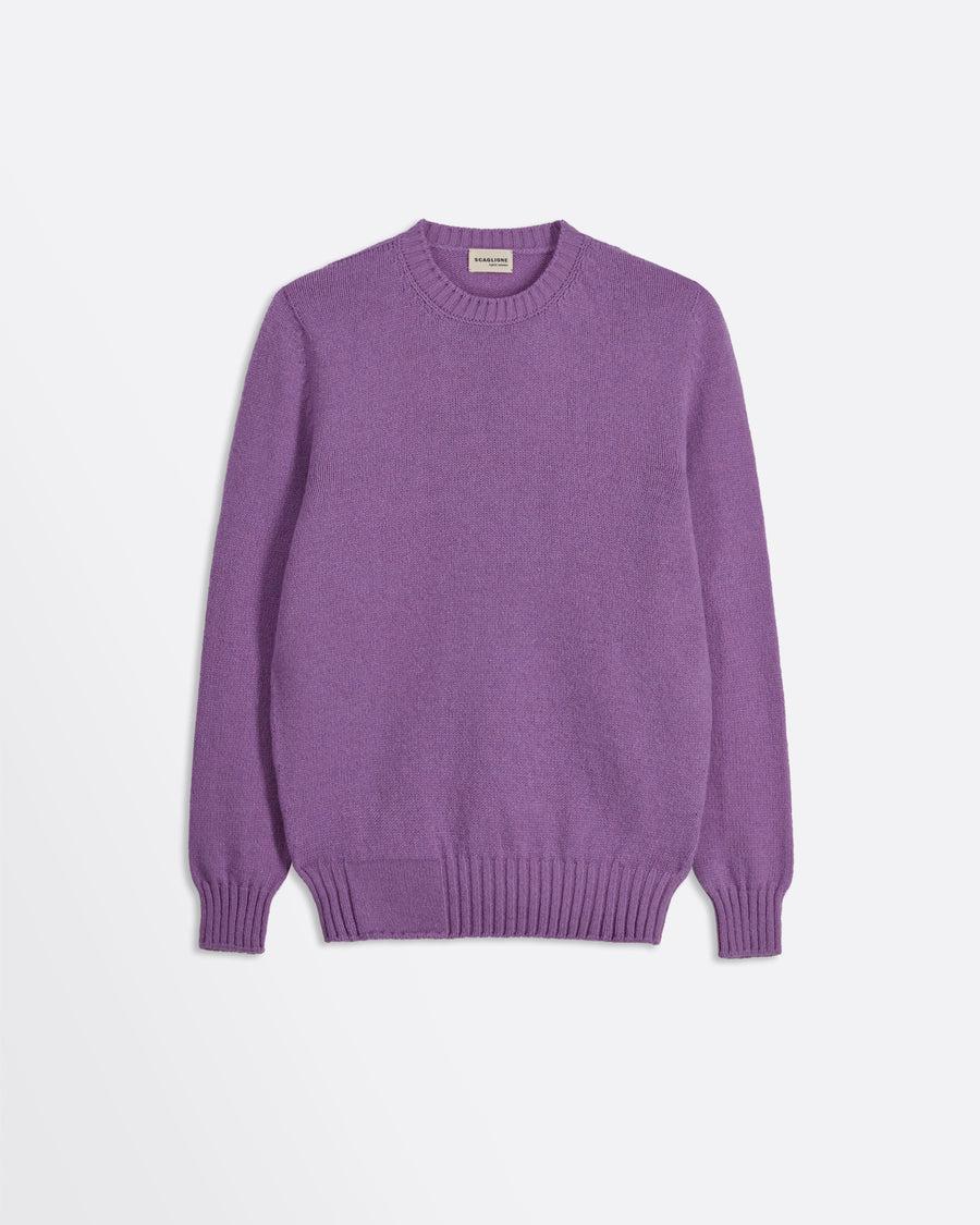 Scaglione ROUND NECK SOFT HYBRD CASHMERE LILAC Black Friday