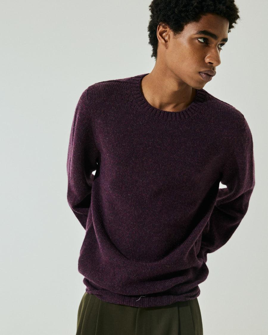 Scaglione ROUNDNECK SEAMLESS SOFTWOOL WINE Smaltimento dello stoccaggio