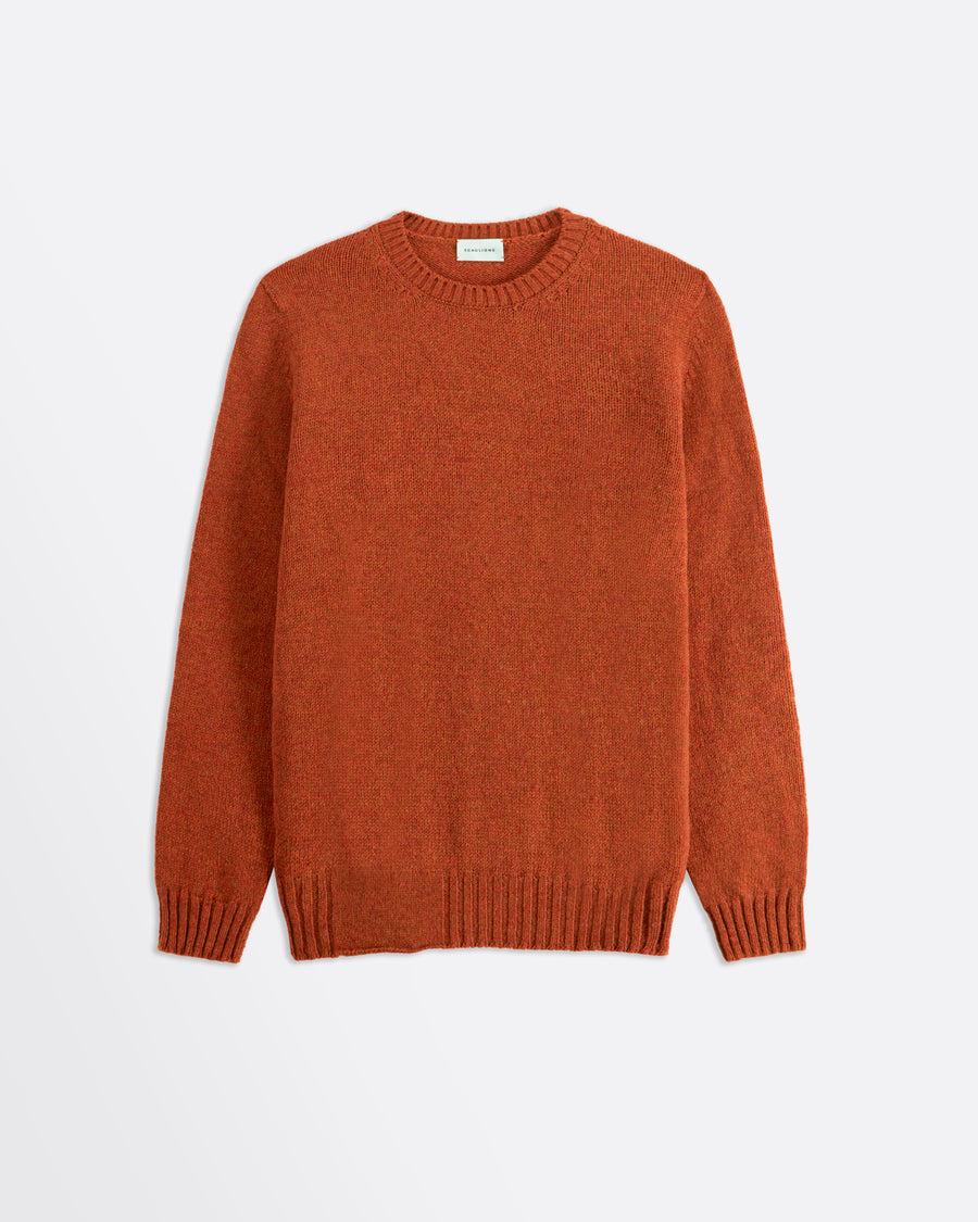Scaglione ROUNDNECK SEAMLESS SOFTWOOL RHUM Vendita calda