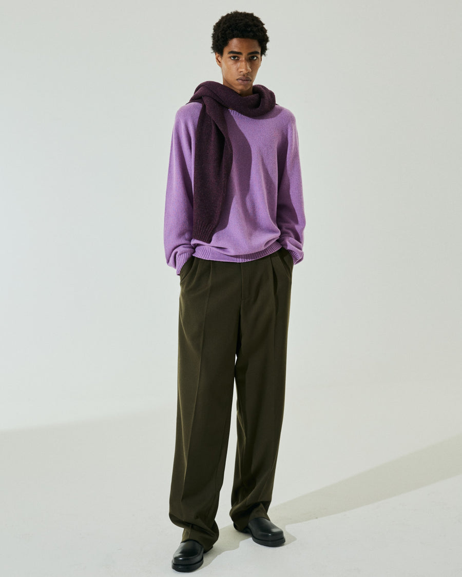 Scaglione ROUNDNECK SEAMLESS HYBRD CASHMERE CASH LILAC Latest fashion