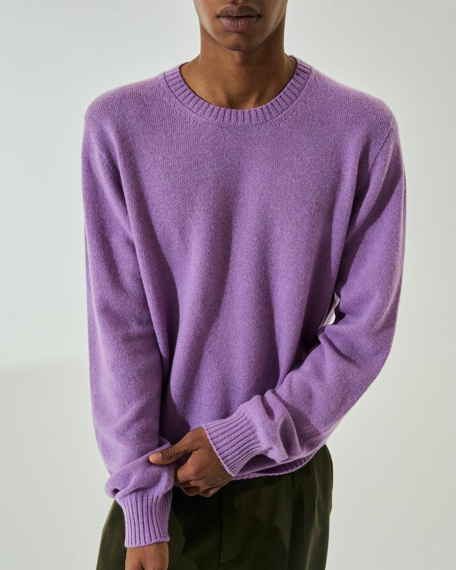Scaglione ROUNDNECK SEAMLESS HYBRD CASHMERE CASH LILAC Latest fashion