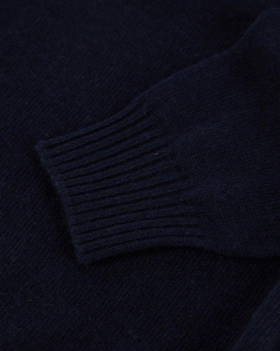 Scaglione ROUNDNECK SEAMLESS HYBRD CASHMERE CASH NAVY Offerte esclusive