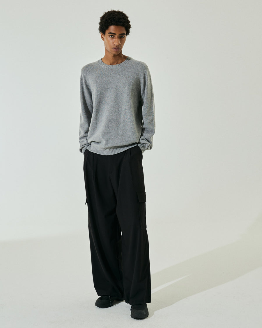Scaglione ROUNDNECK SEAMLESS HYBRD CASHMERE CASH GREY Offerte stagionali