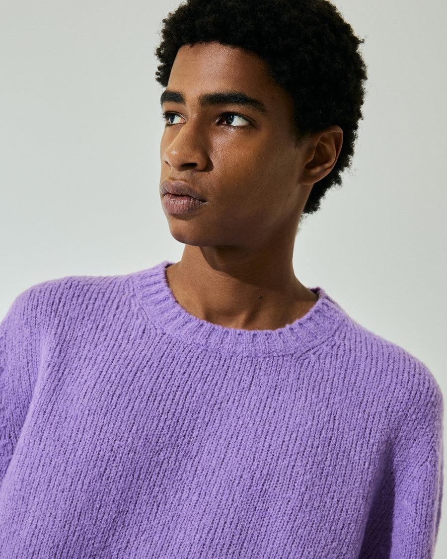Scaglione ROUNDNECK SEAMLESS PUFFED CASHMERE LILAC Comprane uno, ottenene uno gratis