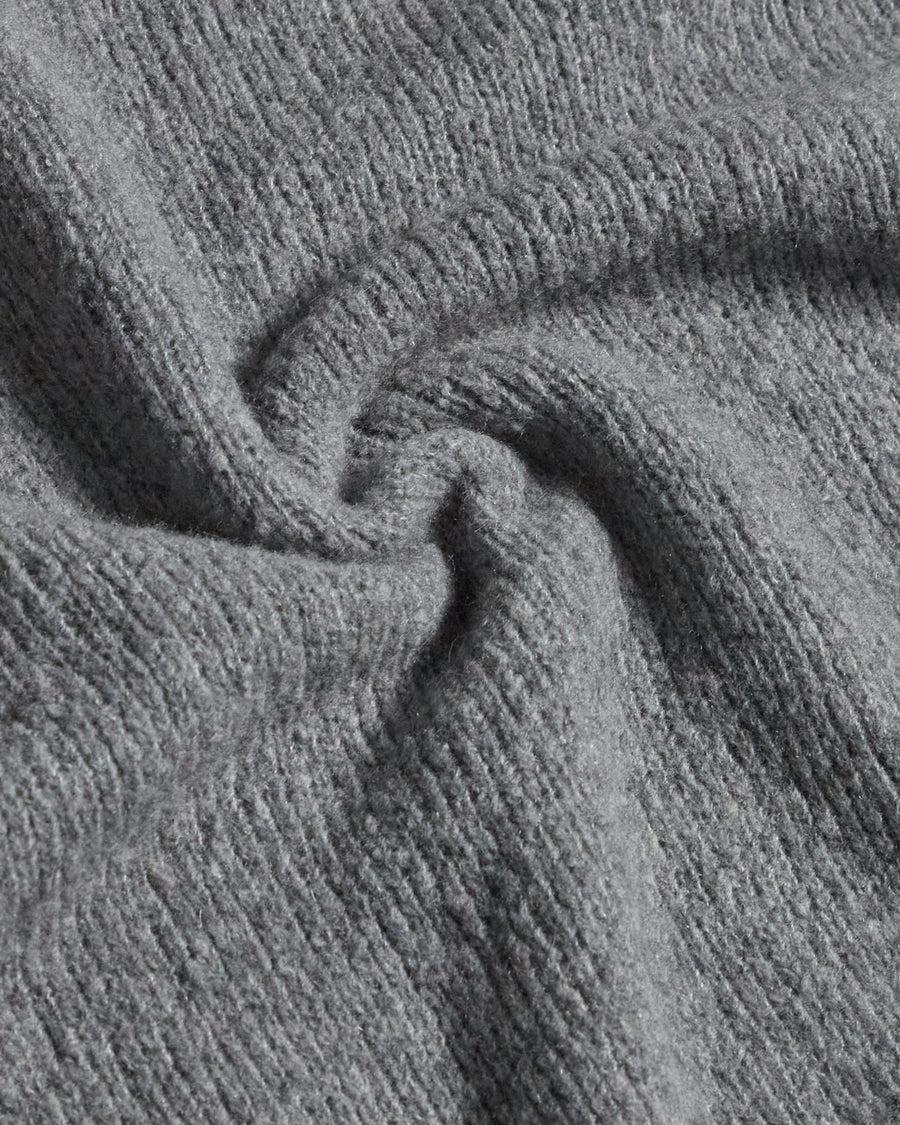 Scaglione ROUND NECK SEAMLESS PUFFED CASHMERE GREY Offerta speciale della fabbrica