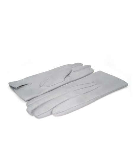 Sermoneta Gloves Guanto in Capretto 2bt con 3 cordoni fod. cashmere Grigio Perla Offerte