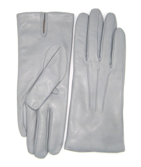 Sermoneta Gloves Guanto in Capretto 2bt con 3 cordoni fod. cashmere Grigio Perla Offerte