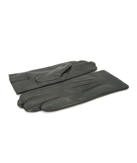Sermoneta Gloves Guanto in Capretto 2bt con 3 cordoni fod. cashmere Nero 2025