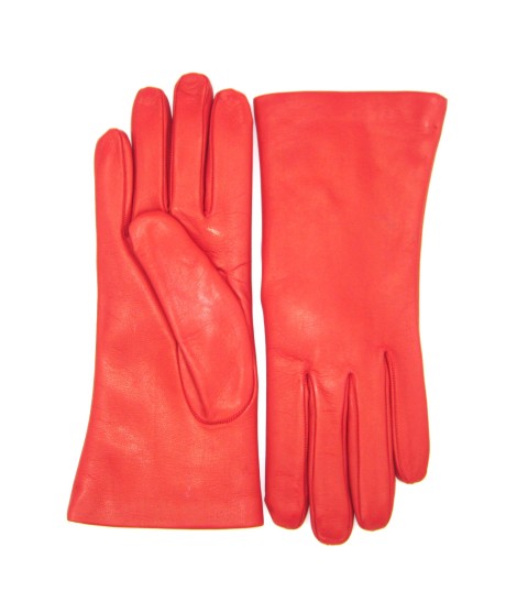 Sermoneta Gloves Guanto Nappa foderato Lapin Rosso Economico