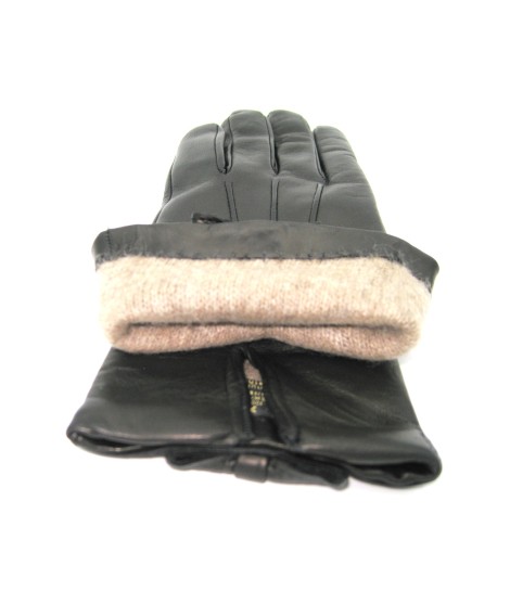 Sermoneta Gloves Guanto in Nappa con fiocchetto sul polso Nero Vendite Flash