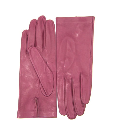 Sermoneta Gloves Guanto Nappa fodera seta Magenta Moda