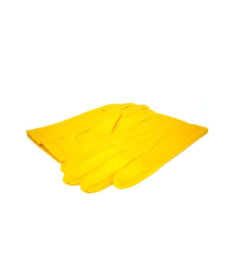Sermoneta Gloves Guanto in Nappa foderato seta Giallo ocra Acquista Ora
