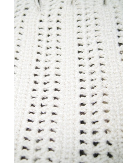 Sermoneta Gloves Guanto Guida con palmo in Nappa e dorso in Crochet Fango Consegna Veloce