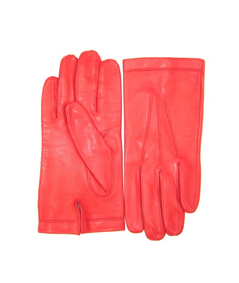 Sermoneta Gloves Guanto in Nappa foderato seta Rosso Affare Del Giorno