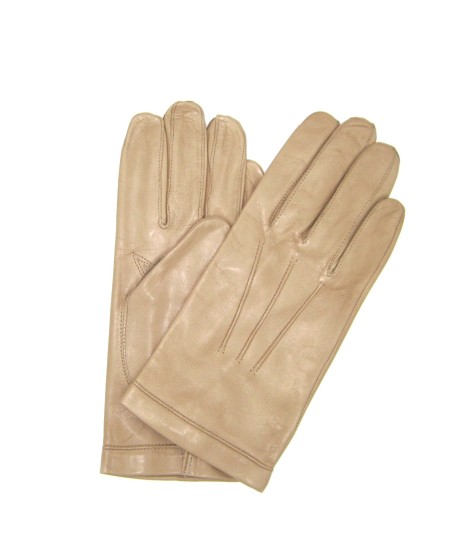 Sermoneta Gloves Guanto in Nappa foderato seta Toupe Offerta