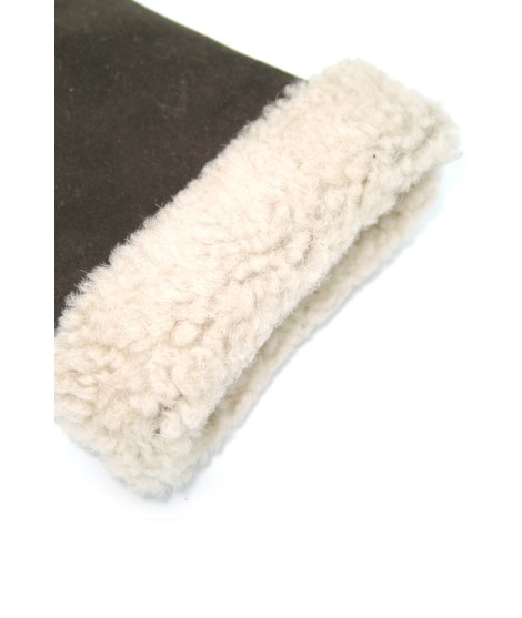 Sermoneta Gloves Guanto Montone cucito a mano T.Moro Presa