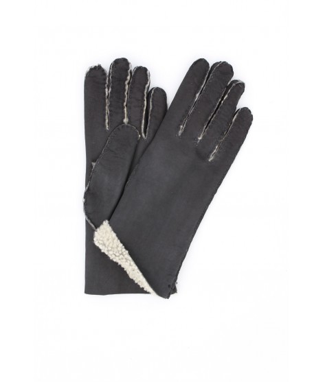 Sermoneta Gloves Guanto Montone cucito a mano Nero Sconto