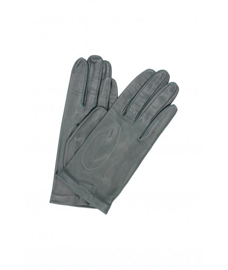 Sermoneta Gloves Guanto Nappa fodera seta Verde scuro Online