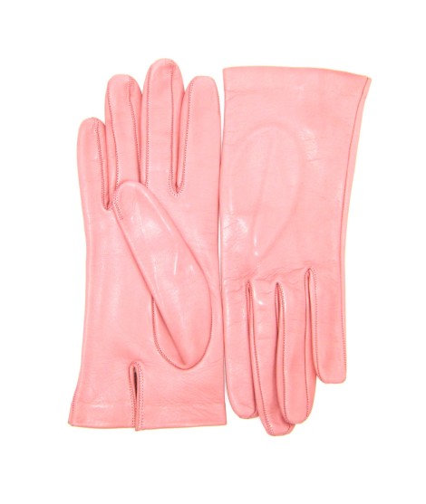 Sermoneta Gloves Guanto Nappa fodera seta Bubble gum Outlet
