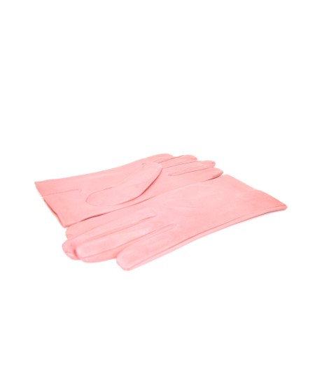 Sermoneta Gloves Guanto Nappa fodera seta Bubble gum Outlet