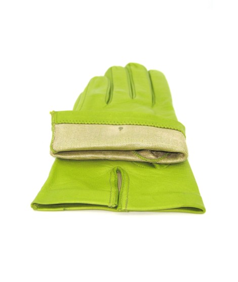 Sermoneta Gloves Guanto Nappa fodera seta Pistacchio Hotsell