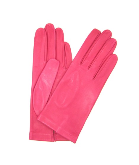 Sermoneta Gloves Guanto Nappa fodera seta Fucsia Vendita Calda