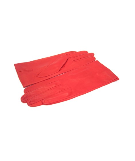 Sermoneta Gloves Guanto Nappa fodera seta Rosso Vendita Economica