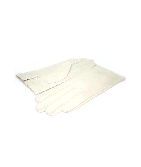 Sermoneta Gloves Guanto Nappa fodera seta Panna I Più Venduti