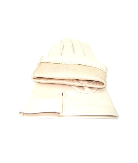 Sermoneta Gloves Guanto Nappa fodera seta Panna I Più Venduti