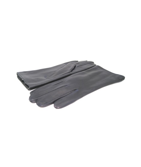Sermoneta Gloves Guanto Nappa foderato Lapin Navy Moda