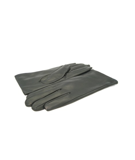 Sermoneta Gloves Guanto Nappa foderato Lapin Nero 2025