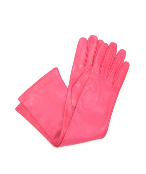 Sermoneta Gloves Guanto in Nappa 10bt foderato seta Fucsia Qualità