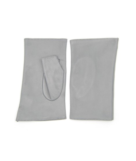Sermoneta Gloves Manicotto in Nappa 2bt foderato seta Grigio Perla Vendite Flash