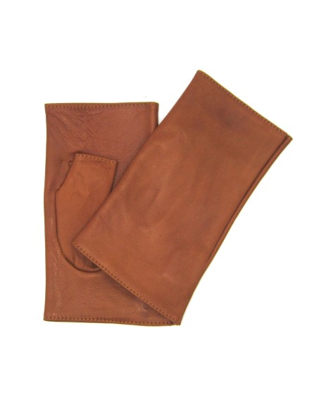 Sermoneta Gloves Manicotto in Nappa 2bt foderato seta Tan Negozio