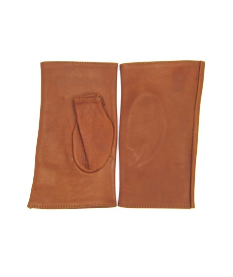 Sermoneta Gloves Manicotto in Nappa 2bt foderato seta Tan Negozio
