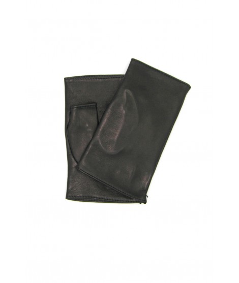 Sermoneta Gloves Manicotto in Nappa 2bt foderato seta Nero Nuova