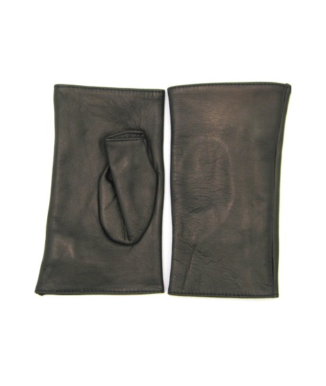 Sermoneta Gloves Manicotto in Nappa 2bt foderato seta Nero Nuova