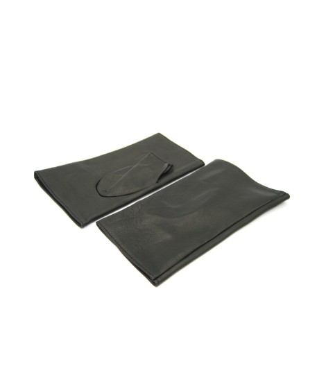 Sermoneta Gloves Manicotto in Nappa 2bt foderato seta Nero Nuova