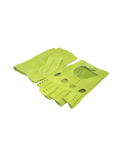 Sermoneta Gloves Guanto Guida sfoderto 1/2 dita Pistacchio Shopping Online